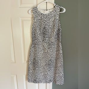 J.Crew sleeveless black and white dress